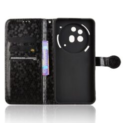 Lacné Kryty | Peňaženkové puzdro Honeycomb Dot Texture Case čierne – Nothing Phone (3a) Pro | Lacné Kryty
