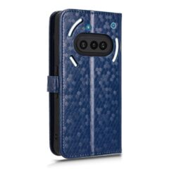 Peňaženkové puzdro Honeycomb Dot Texture Case modré – Nothing Phone (3a) | Lacné Kryty Lacné Kryty | Peňaženkové puzdro Honeycomb Dot Texture Case modré – Nothing Phone (3a) | Lacné Kryty