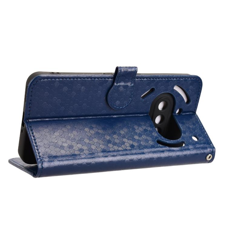 Peňaženkové puzdro Honeycomb Dot Texture Case modré – Nothing Phone (3a) | Lacné Kryty Lacné Kryty | Peňaženkové puzdro Honeycomb Dot Texture Case modré – Nothing Phone (3a) | Lacné Kryty