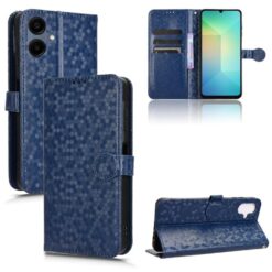 Lacné Kryty | Peňaženkové puzdro Honeycomb Dot Texture Case modré – Samsung Galaxy A06 | Lacné Kryty
