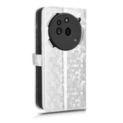 Lacné Kryty | Peňaženkové puzdro Honeycomb Dot Texture Case strieborné – Nothing Phone (3a) Pro | Lacné Kryty
