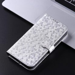 Lacné Kryty | Peňaženkové puzdro Honeycomb Dot Texture Case strieborné – Nothing Phone (3a) Pro | Lacné Kryty