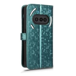 Lacné Kryty | Peňaženkové puzdro Honeycomb Dot Texture Case zelené – Nothing Phone (3a) | Lacné Kryty