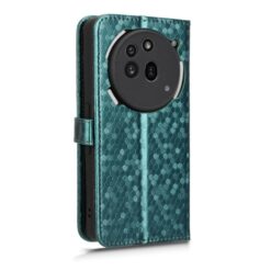 Lacné Kryty | Peňaženkové puzdro Honeycomb Dot Texture Case zelené – Nothing Phone (3a) Pro | Lacné Kryty