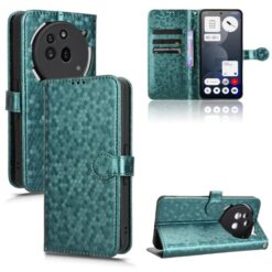 Lacné Kryty | Peňaženkové puzdro Honeycomb Dot Texture Case zelené – Nothing Phone (3a) Pro | Lacné Kryty