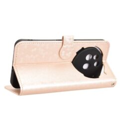 Lacné Kryty | Peňaženkové puzdro Honeycomb Dot Texture Case zlaté – Nothing Phone (3a) Pro | Lacné Kryty
