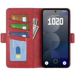 Lacné Kryty | Peňaženkové puzdro Magnetic fresh case červené – Nothing Phone (3a) Pro | Lacné Kryty