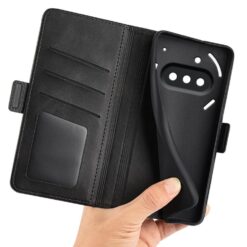 Lacné Kryty | Peňaženkové puzdro Magnetic fresh case čierne – Nothing Phone (3a) | Lacné Kryty