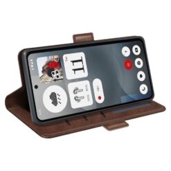 Lacné Kryty | Peňaženkové puzdro Magnetic fresh case tmavohnedé – Nothing Phone (3a) | Lacné Kryty