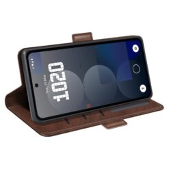 Lacné Kryty | Peňaženkové puzdro Magnetic fresh case tmavohnedé – Nothing Phone (3a) Pro | Lacné Kryty