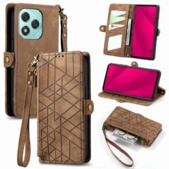 Lacné Kryty | Peňaženkové puzdro Purse case hnedé – Honor 400 Lite | Lacné Kryty