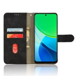 Lacné Kryty | Peňaženkové puzdro Solid čierne – Vivo Y19s | Lacné Kryty