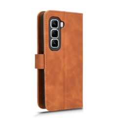 Lacné Kryty | Peňaženkové puzdro Solid hnedé – Infinix Hot 50 Pro | Lacné Kryty
