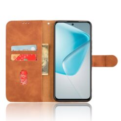 Peňaženkové puzdro Solid hnedé – Infinix Hot 50 Pro+ (50 Pro Plus) | Lacné Kryty Lacné Kryty | Peňaženkové puzdro Solid hnedé – Infinix Hot 50 Pro+ (50 Pro Plus) | Lacné Kryty
