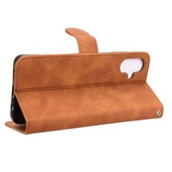 Peňaženkové puzdro Solid hnedé – Samsung Galaxy A06 | Lacné Kryty Lacné Kryty | Peňaženkové puzdro Solid hnedé – Samsung Galaxy A06 | Lacné Kryty
