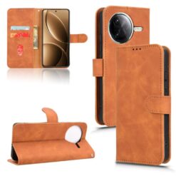 Lacné Kryty | Peňaženkové puzdro Solid hnedé – Xiaomi Poco F7 Pro / F7 Ultra | Lacné Kryty