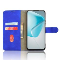 Lacné Kryty | Peňaženkové puzdro Solid modré – Infinix Hot 50 Pro+ (50 Pro Plus) | Lacné Kryty