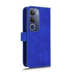 Lacné Kryty | Peňaženkové puzdro Solid modré – Vivo Y19s | Lacné Kryty