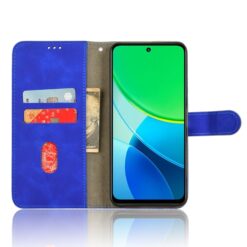 Lacné Kryty | Peňaženkové puzdro Solid modré – Vivo Y19s | Lacné Kryty