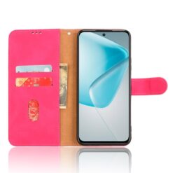 Lacné Kryty | Peňaženkové puzdro Solid ružové – Infinix Hot 50 Pro+ (50 Pro Plus) | Lacné Kryty