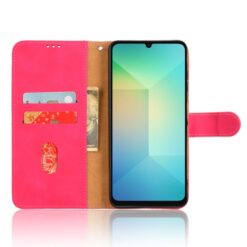 Peňaženkové puzdro Solid ružové – Samsung Galaxy A06 | Lacné Kryty Lacné Kryty | Peňaženkové puzdro Solid ružové – Samsung Galaxy A06 | Lacné Kryty