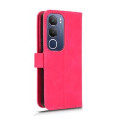 Lacné Kryty | Peňaženkové puzdro Solid ružové – Vivo Y19s | Lacné Kryty