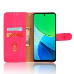 Lacné Kryty | Peňaženkové puzdro Solid ružové – Vivo Y19s | Lacné Kryty