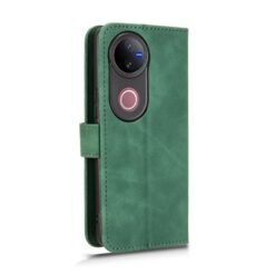 Lacné Kryty | Peňaženkové puzdro Solid zelené – Vivo V50 | Lacné Kryty