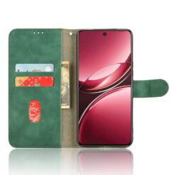 Lacné Kryty | Peňaženkové puzdro Solid zelené – Vivo V50 | Lacné Kryty