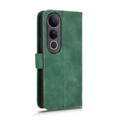 Lacné Kryty | Peňaženkové puzdro Solid zelené – Vivo V50 Lite | Lacné Kryty