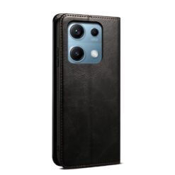 Peňaženkové puzdro Wax case čierne – Xiaomi Redmi Note 14S | Lacné Kryty Lacné Kryty | Peňaženkové puzdro Wax case čierne – Xiaomi Redmi Note 14S | Lacné Kryty