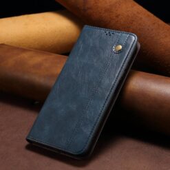 Lacné Kryty | Peňaženkové puzdro Wax case modré – Xiaomi Redmi Note 14S | Lacné Kryty