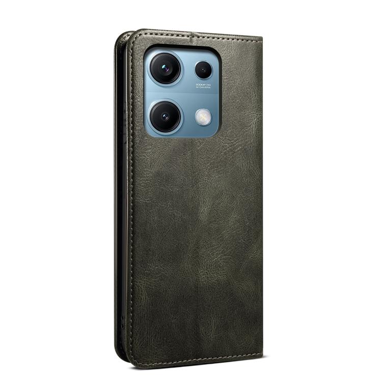 Peňaženkové puzdro Wax case zelené – Xiaomi Redmi Note 14S | Lacné Kryty Lacné Kryty | Peňaženkové puzdro Wax case zelené – Xiaomi Redmi Note 14S | Lacné Kryty