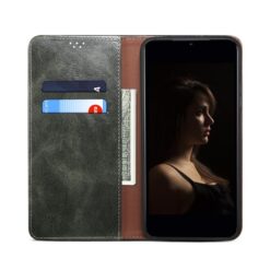 Peňaženkové puzdro Wax case zelené – Xiaomi Redmi Note 14S | Lacné Kryty Lacné Kryty | Peňaženkové puzdro Wax case zelené – Xiaomi Redmi Note 14S | Lacné Kryty
