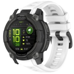 Lacné Kryty | Remienok Solid Wristband biely pre Garmin Instinct 3 Solar 45mm / Instinct 3 AMOLED 45mm | Lacné Kryty