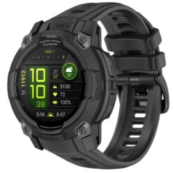 Remienok Solid Wristband čierny pre Garmin Instinct 3 Solar 45mm / Instinct 3 AMOLED 45mm