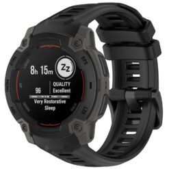 Remienok Solid Wristband čierny pre Garmin Instinct E 45mm