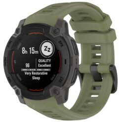 Remienok Solid Wristband zelený pre Garmin Instinct E 45mm
