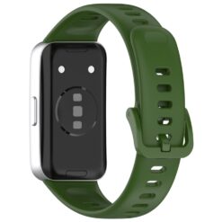 Lacné Kryty | Remienok Solid Wristband zelený pre Huawei Band 8 / 9 / 10 | Lacné Kryty