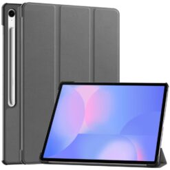 Lacné Kryty | Knižkové puzdro Pure case sivé – Samsung Galaxy Tab S10 FE+ | Lacné Kryty