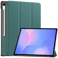 Lacné Kryty | Knižkové puzdro Pure case zelené – Samsung Galaxy Tab S10 FE+ | Lacné Kryty