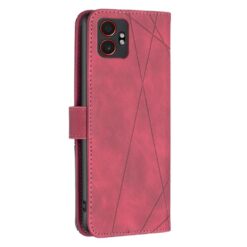 Lacné Kryty | Knižkové puzdro Rhombus červené – Samsung Galaxy Xcover 7 Pro | Lacné Kryty