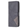 Lacné Kryty | Knižkové puzdro Rhombus sivé – Samsung Galaxy Xcover 7 Pro | Lacné Kryty