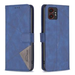 Lacné Kryty | Knižkové puzdro Rhombus modré – Samsung Galaxy Xcover 7 Pro | Lacné Kryty