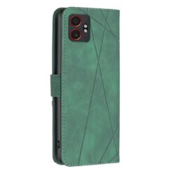 Lacné Kryty | Knižkové puzdro Rhombus zelené – Samsung Galaxy Xcover 7 Pro | Lacné Kryty