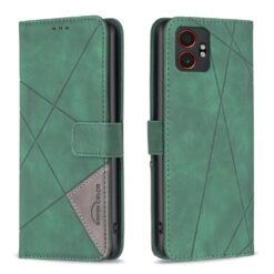 Lacné Kryty | Knižkové puzdro Rhombus zelené – Samsung Galaxy Xcover 7 Pro | Lacné Kryty