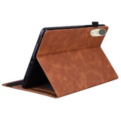 Lacné Kryty | Knižkové puzdro Slot case hnedé – Honor Pad V9 | Lacné Kryty