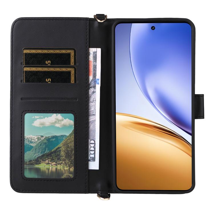 Peňaženkové puzdro Arrow card case čierne – Realme 14T 5G | Lacné Kryty Lacné Kryty | Peňaženkové puzdro Arrow card case čierne – Realme 14T 5G | Lacné Kryty