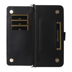 Peňaženkové puzdro Arrow card case čierne – Realme 14T 5G | Lacné Kryty Lacné Kryty | Peňaženkové puzdro Arrow card case čierne – Realme 14T 5G | Lacné Kryty