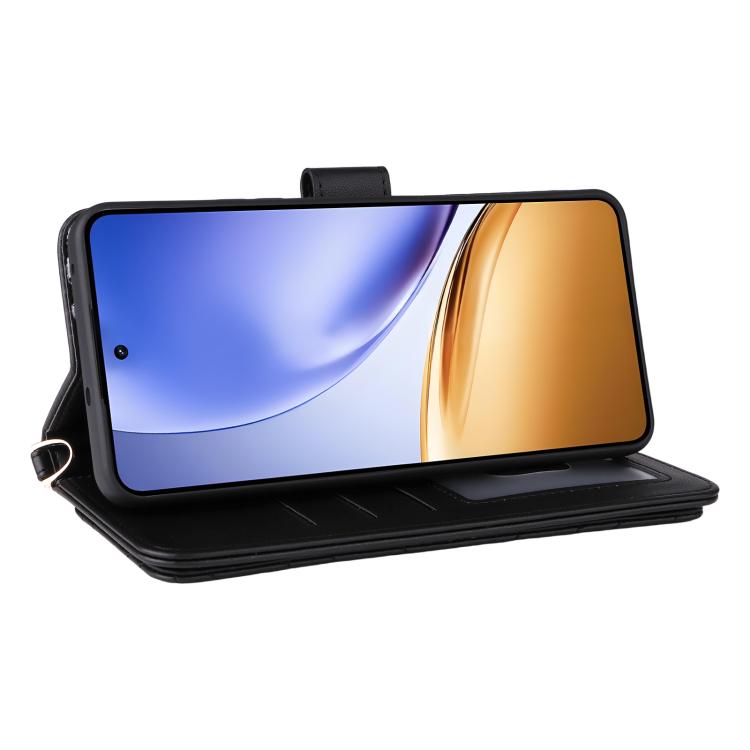 Peňaženkové puzdro Arrow card case čierne – Realme 14T 5G | Lacné Kryty Lacné Kryty | Peňaženkové puzdro Arrow card case čierne – Realme 14T 5G | Lacné Kryty